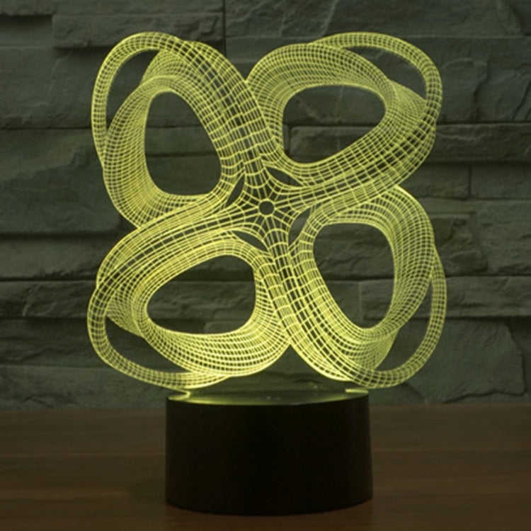 7 Color Discoloration Creative Visual Stereo Lamp Desk Lamp Night Light