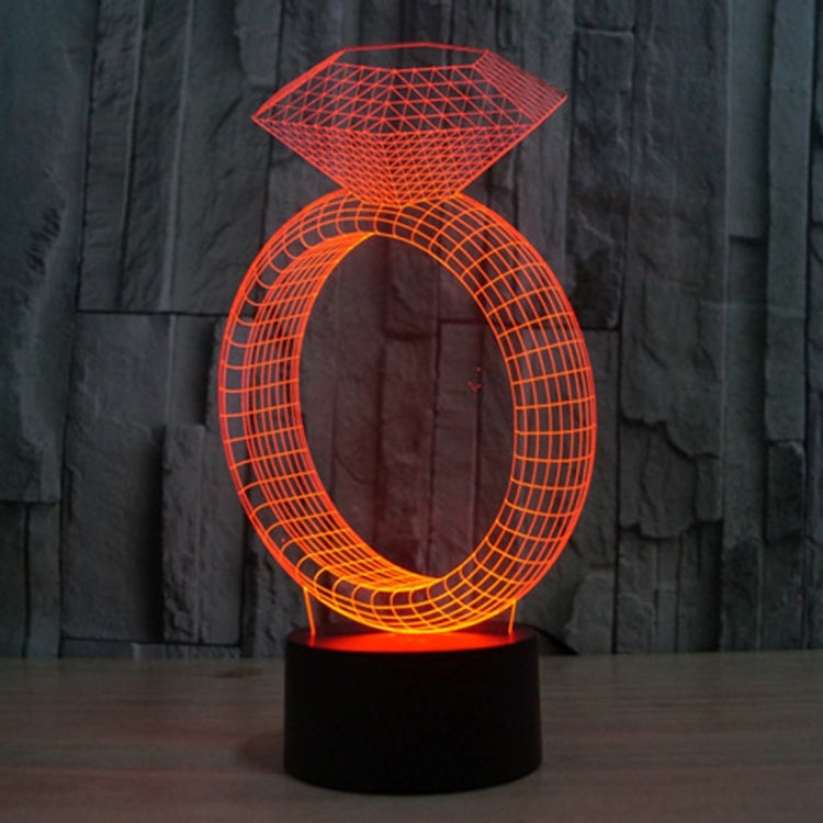 7 Color Discoloration Creative Visual Stereo Lamp Desk Lamp Night Light