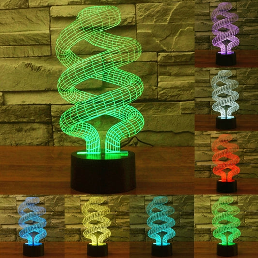 7 Color Discoloration Creative Visual Stereo Lamp Desk Lamp Night Light