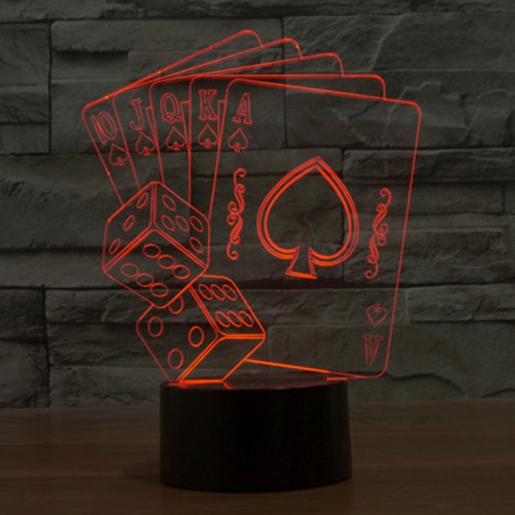 7 Color Discoloration Creative Visual Stereo Lamp Desk Lamp Night Light