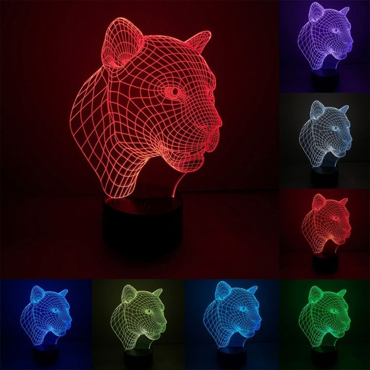 7 Color Discoloration Creative Visual Stereo Lamp Desk Lamp Night Light