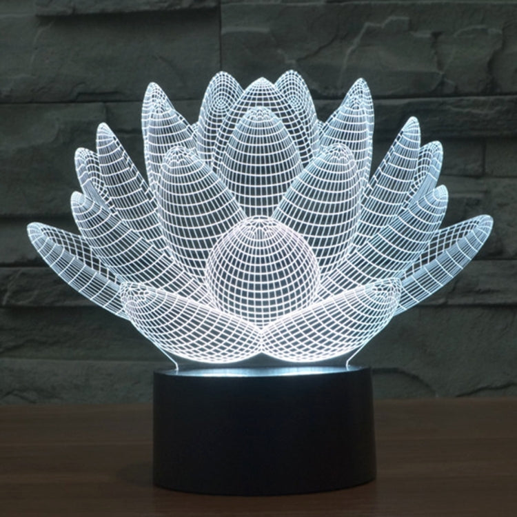 7 Color Discoloration Creative Visual Stereo Lamp Desk Lamp Night Light