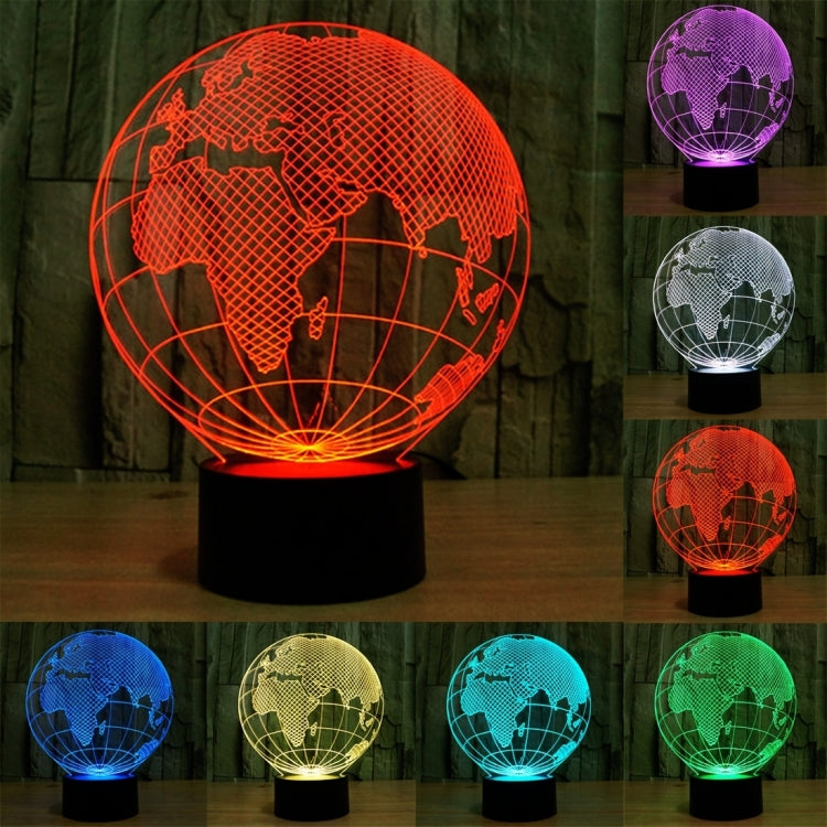 7 Colour Discoloration Creative Visual Stereo Lamp Desk Lamp Night Light