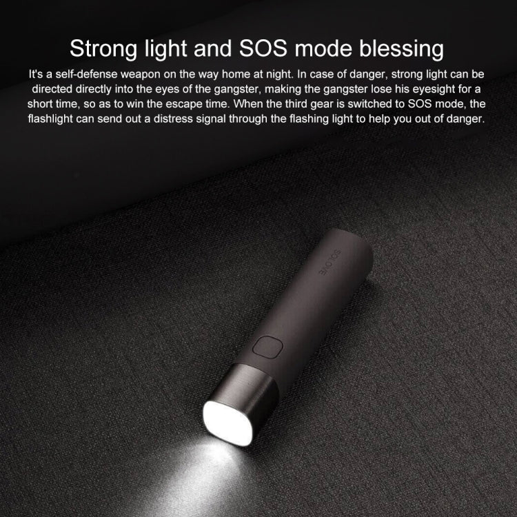 Original Xiaomi Youpin SOLOVE LED Flashlight 3000mAh USB Multi-function Portable Lighting