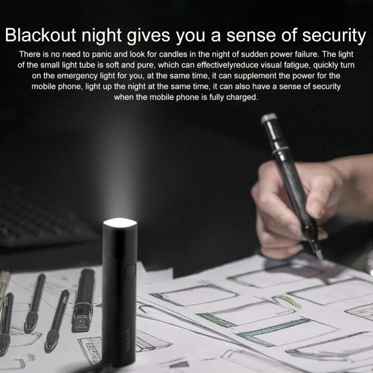 Original Xiaomi Youpin SOLOVE LED Flashlight 3000mAh USB Multi-function Portable Lighting