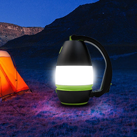 L001 5W USB Charging Hand-held LED Camping Lamp with Power Bank Function(Green)