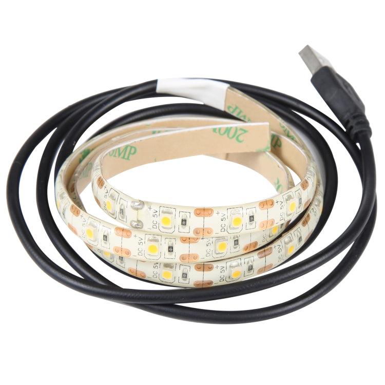 USB 2835 SMD LED Warm Light Waterproof Epoxy Rope Light, DC 5V, Length: 50cm