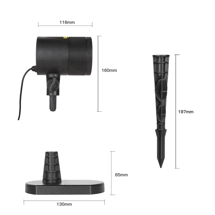 Dynamic Red + Green Laser Mini Outdoor Lamp