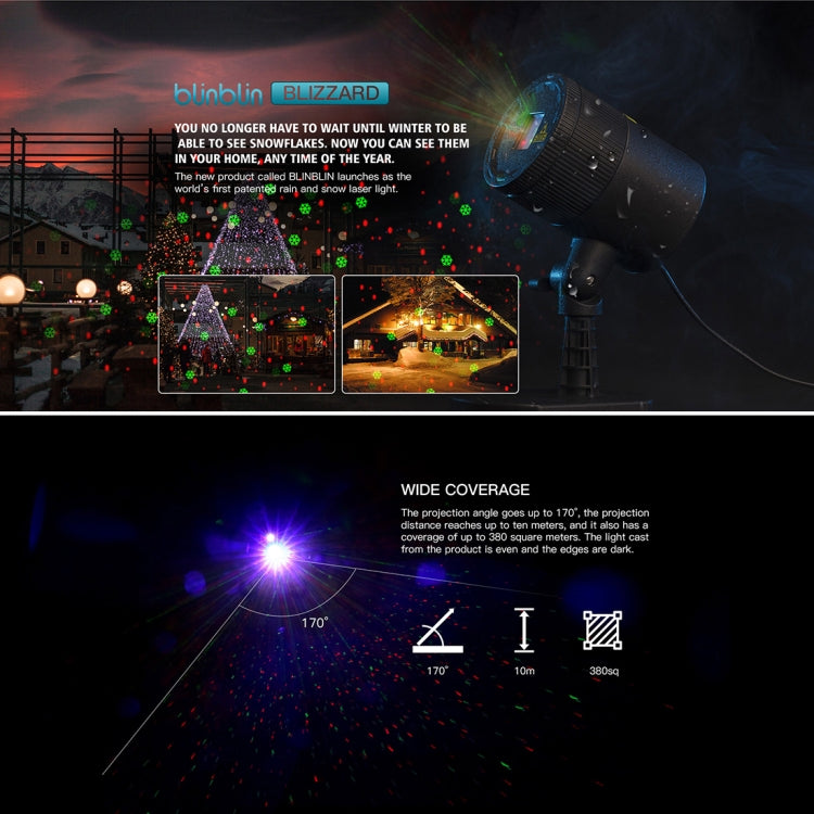 Dynamic Red + Green Laser Mini Outdoor Lamp
