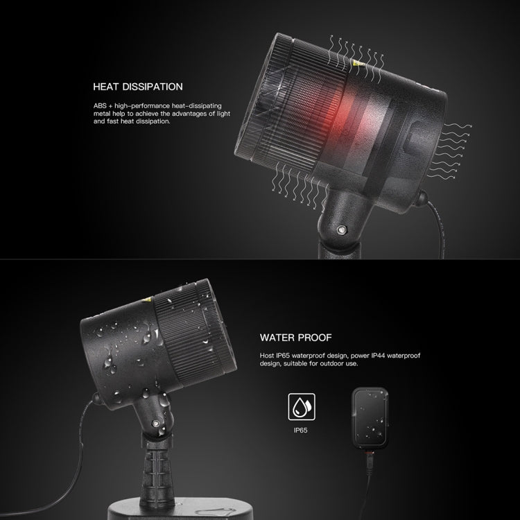 Dynamic Red + Green Laser Mini Outdoor Lamp