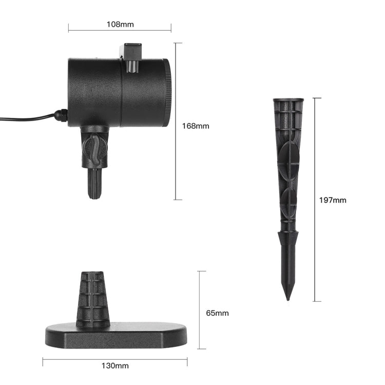 8 Groups Patterns Outdoor Lawn Lamp
