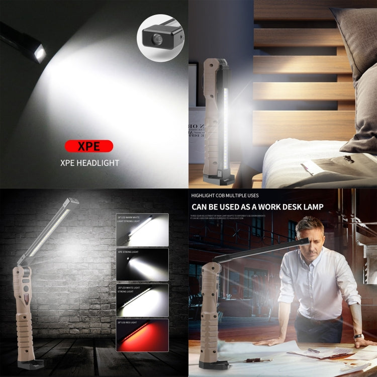 FA-WK06 Multifunctional Rechargeable Folding Work Emergency Light with Power Bank Function