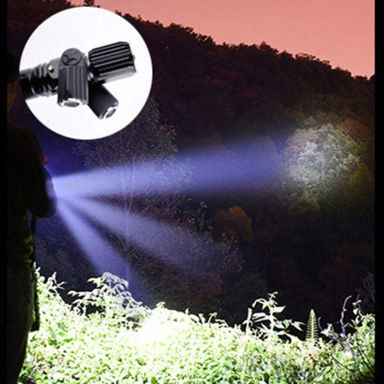 KS-739 USB Charging Waterproof T6+XPE Fixed Focus LED Flashlight with 4-Modes