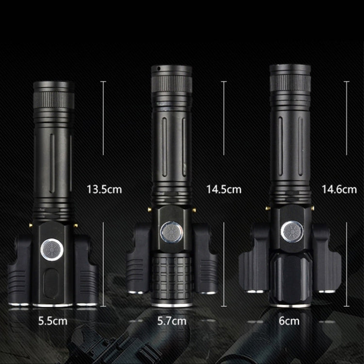 KS-739 USB Charging Waterproof T6+XPE Fixed Focus LED Flashlight with 4-Modes & 18650 lithium battery