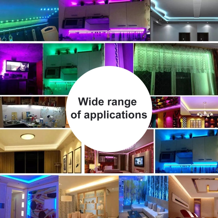 5m 150 LEDs SMD 5050 IP65 Waterproof Bluetooth RGB Light Strip with 24-keys Remote Control, EU Plug