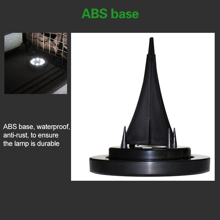 4 PCS 8 LEDs IP65 Waterproof Solar Powered Buried Lamp Garden Villa Garden Lawn Decorative Spotlight