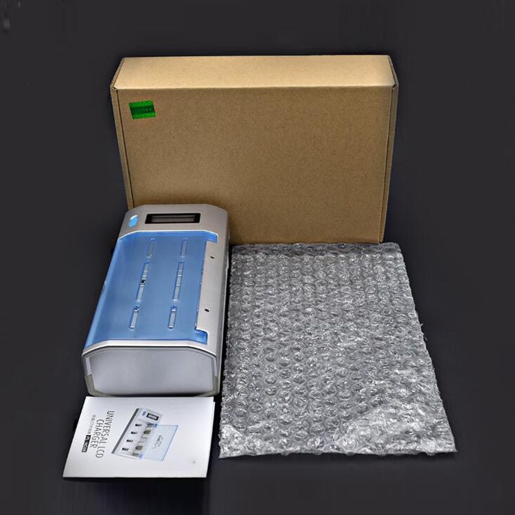 AC 100-240V 4 Slot Battery Charger for AA & AAA & C / D Size Battery, with LCD Display, US Plug