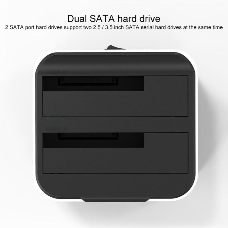 Blueendless 2.5 / 3.5 inch SATA USB 3.0 2 Bay Hard Drive Dock