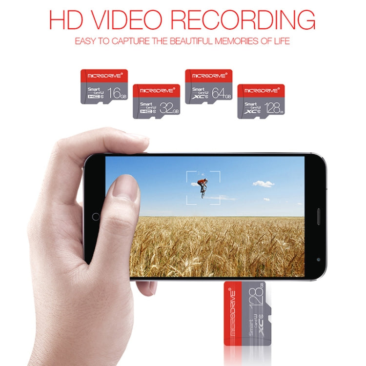 Microdrive 16GB High Speed Class 10 Micro SD(TF) Memory Card, 16GB