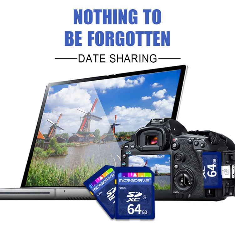 Microdrive 64GB High Speed Class 10 SD Memory Card for All Digital Devices with SD Card Slot