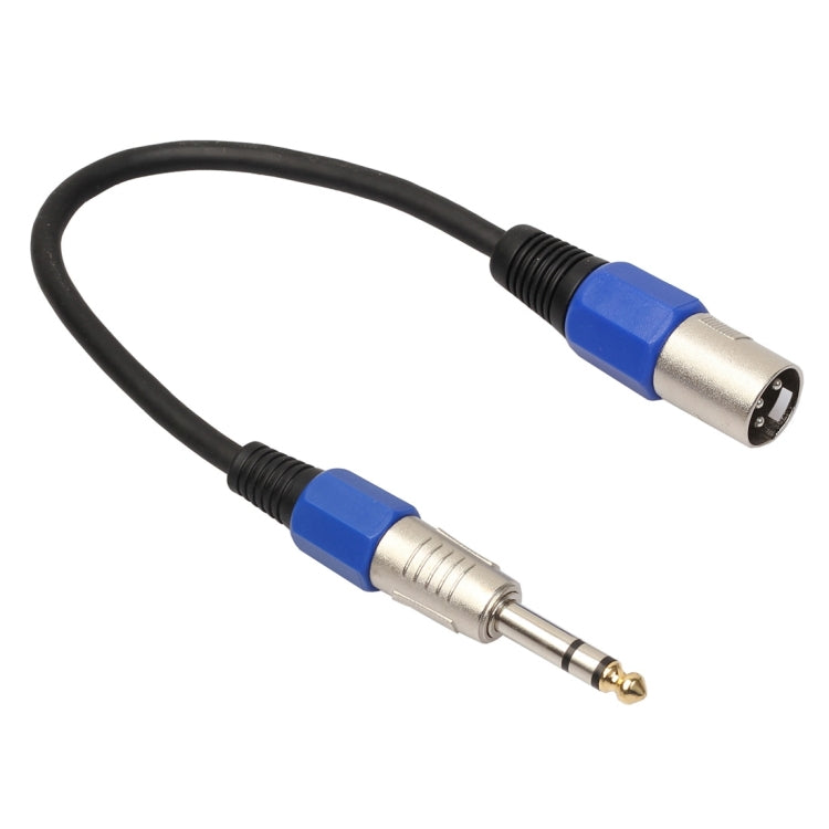 30cm XLR 3-Pin Male to 1/4 inch (6.35mm) XLR Female Plug Stereo Microphone Audio Cord Cable