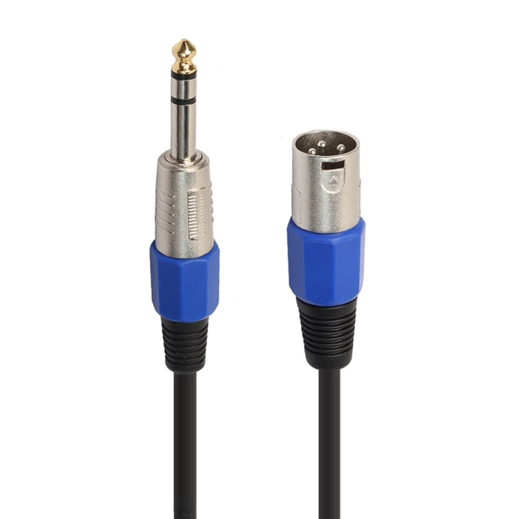 30cm XLR 3-Pin Male to 1/4 inch (6.35mm) XLR Female Plug Stereo Microphone Audio Cord Cable