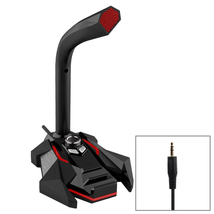 GK Desktop 3.5mm Wired Dual Mic Condenser Microphone, Compatible with PC / Mac for Live Broadcast, Show, KTV, etc.