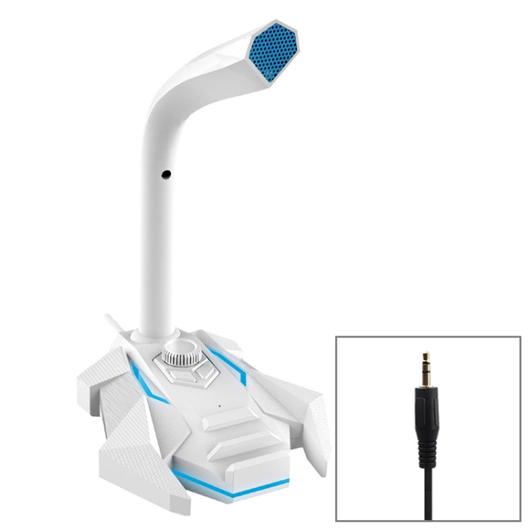 GK Desktop 3.5mm Wired Dual Mic Condenser Microphone, Compatible with PC / Mac for Live Broadcast, Show, KTV, etc.