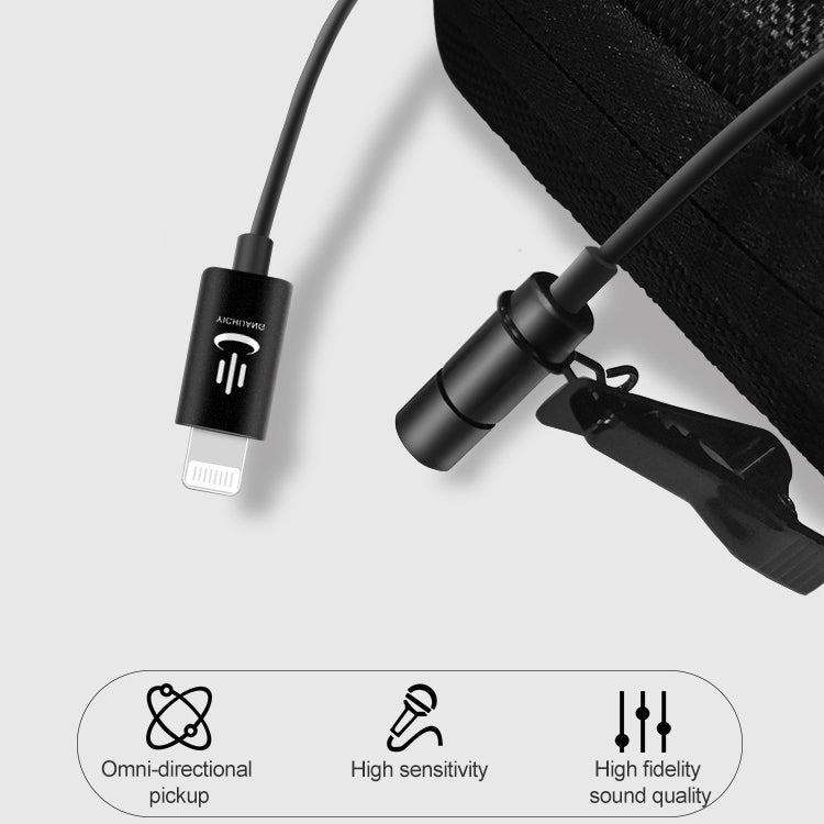 YICHUANG YC-VM40 8 Pin Port Dual Modes Lavalier Recording Microphone, Cable Length: 6m