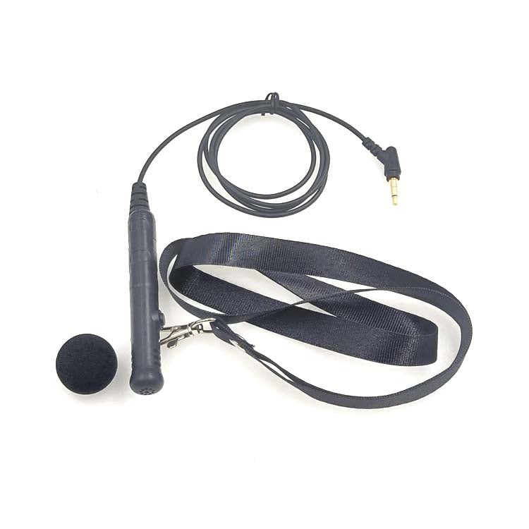 MK-7 3.5mm Elbow Head Handheld Loudspeaker Neck-mounted Microphone with Lanyard, Length: 1m