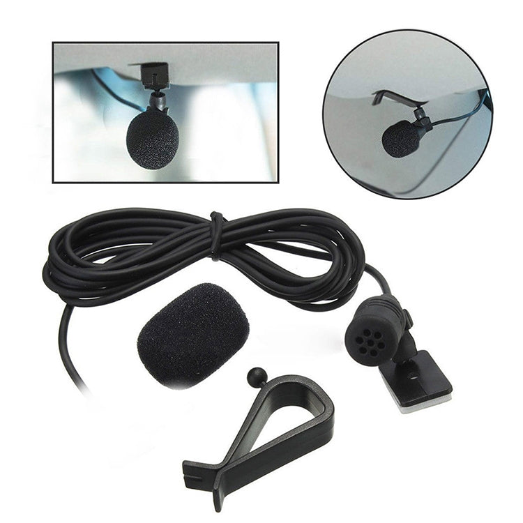 ZJ015MR RCA Lotus Plug Car Navigation DVD External Paste Microphone, Length: 3m