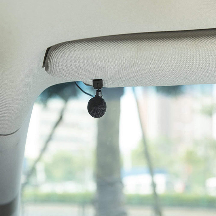 ZJ015MR Mono 3.5mm Angle Head Plug Car Navigation DVD External Paste Microphone, Length: 3m