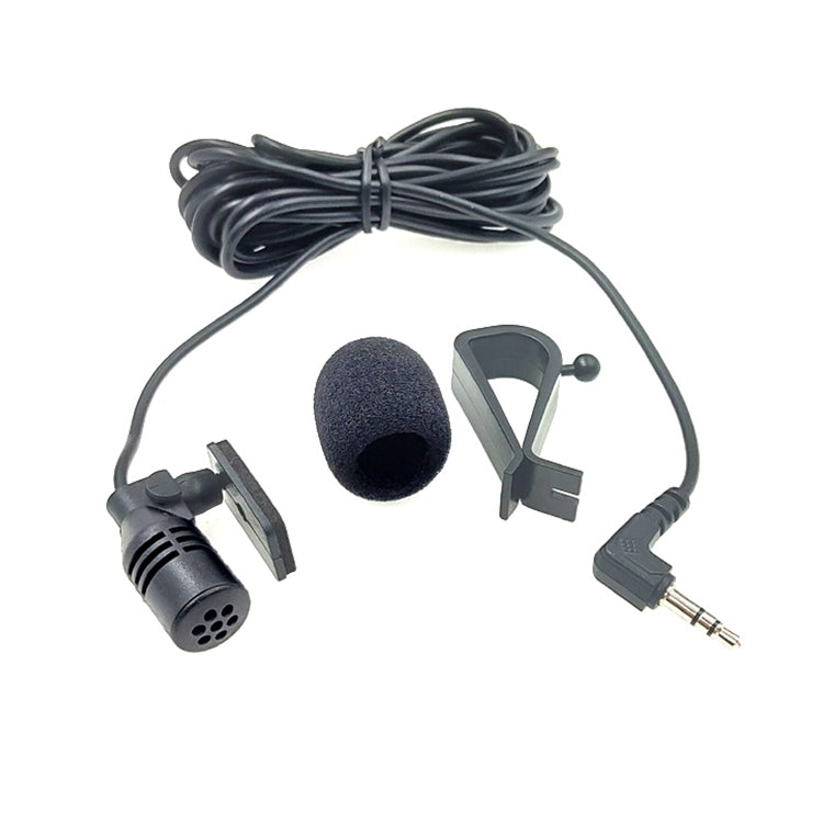 ZJ015MR Stereo 2.5mm Angle Head Plug Car Navigation DVD External Paste Microphone, Length: 3m
