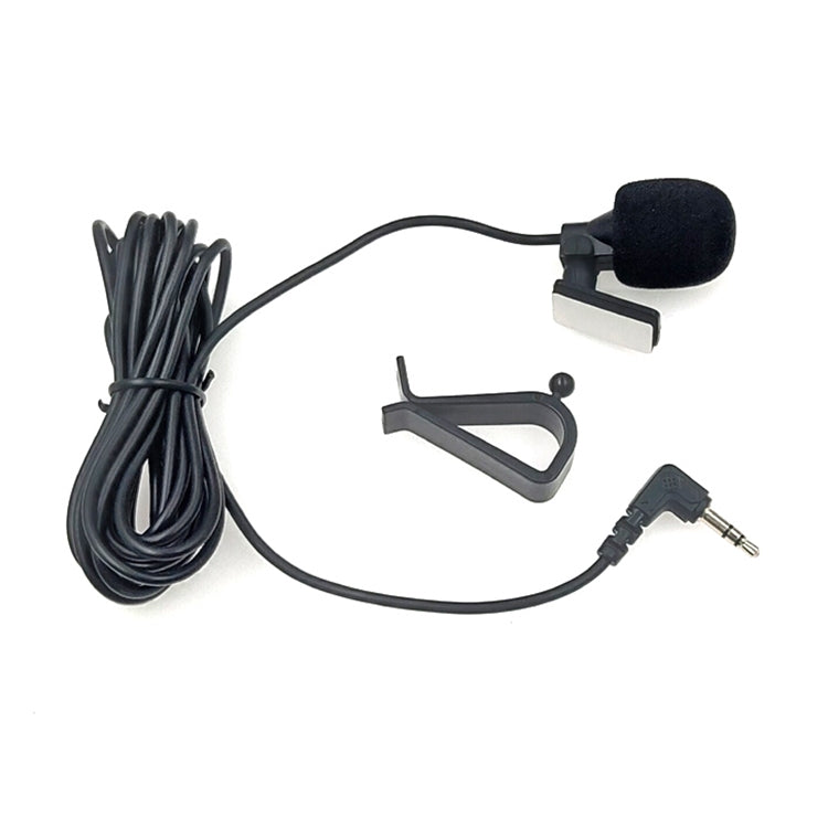 ZJ015MR Stereo 2.5mm Angle Head Plug Car Navigation DVD External Paste Microphone, Length: 3m