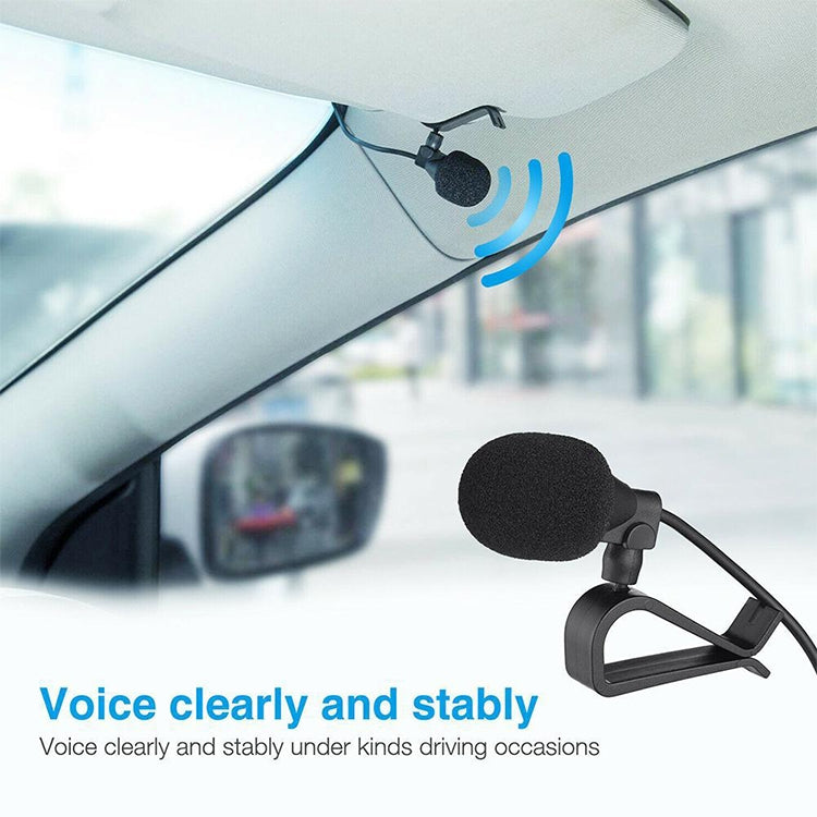 ZJ015MR Stereo 2.5mm Angle Head Plug Car Navigation DVD External Paste Microphone, Length: 3m