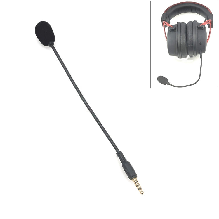 ZJ033MR-03 19cm 4 Level Pin 3.5mm Straight Plug Gaming Headset Sound Card Live Microphone