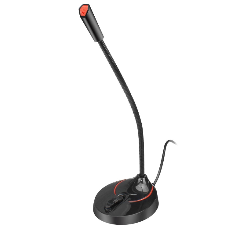 HXSJ F12 360 Degrees Bendable Drive-free USB Computer Microphone, Cable Length: 2.2m