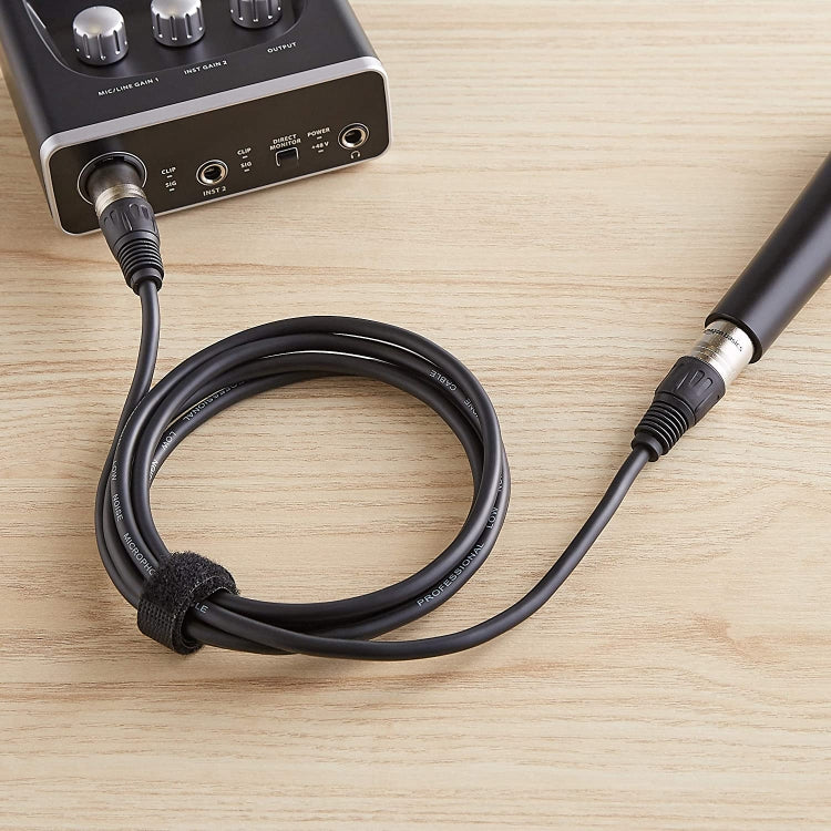 1m 3-Pin XLR Male to XLR Female Microphone Cable