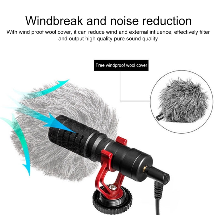 MM1 Live Recording Interview Intelligent Noise Reduction Condenser Microphone for Mobile Phone / SLR Camera / Camcorder