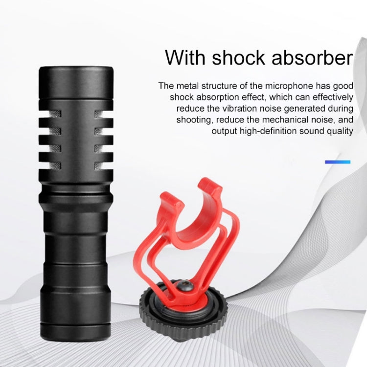 MM1 Live Recording Interview Intelligent Noise Reduction Condenser Microphone for Mobile Phone / SLR Camera / Camcorder