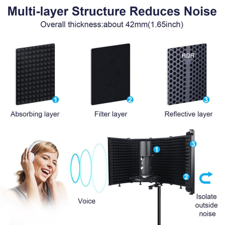 TEYUN S5 Microphone Soundproof Cover Windproof and Sound-absorbing Accessories