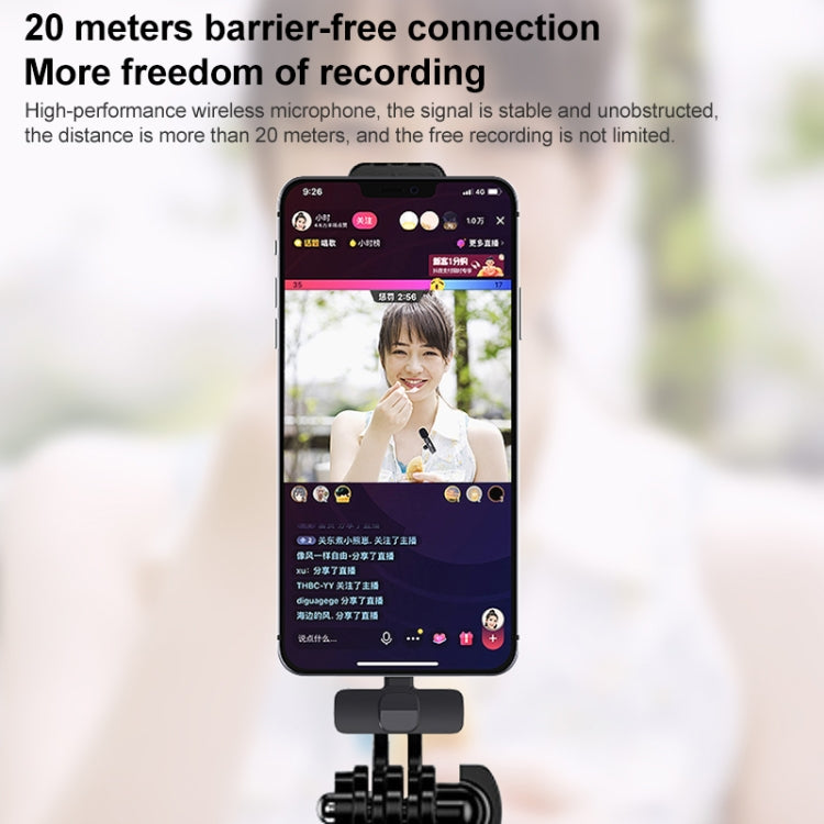 LT07 8 Pin Interface Mini Wireless Lavalier Microphone