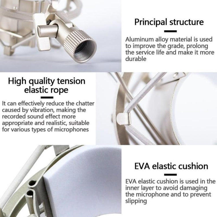 5 PCS Condenser Microphone 46mm Plastic Shockproof Mount Holder