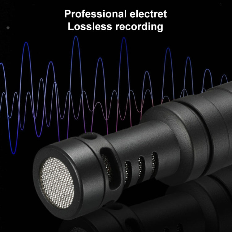 M30 Portable Wired Condenser Shotgun Microphone Trip Vlog Record Studio Video for Camera Phone