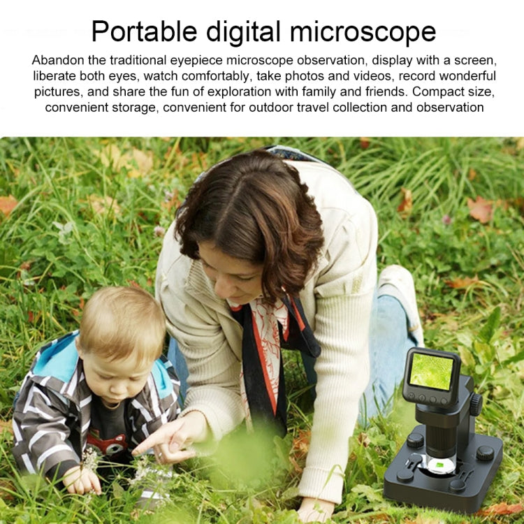 APEXEL MS003 Outdoor Portable HD Digital Microscope with Base