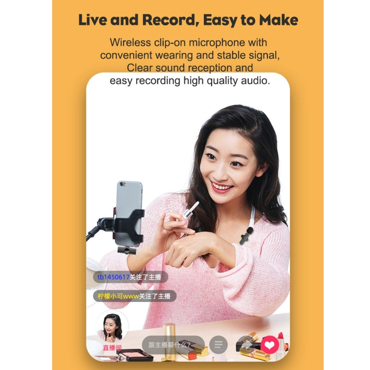 Type-C / USB-C Interface Live Broadcast Wireless Lavalier Microphone