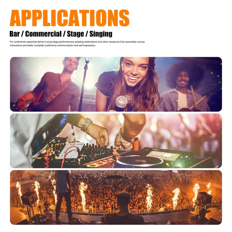 XTUGA RW2080 UHF Wireless Stage Singer In-Ear Monitor System Single BodyPack Receiver