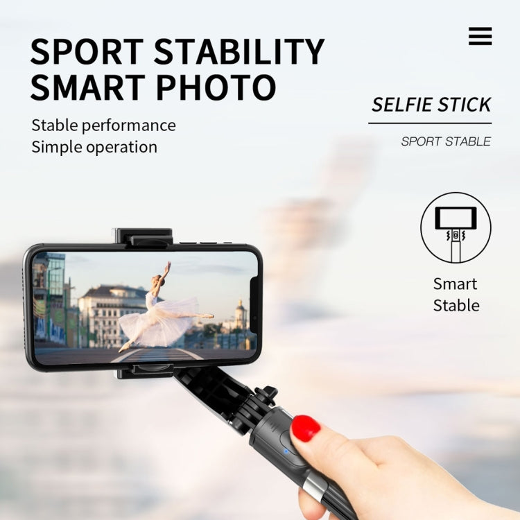 L08 Adjustable Gimbal Stabilize Bluetooth Self-timer Pole Tripod Selfie Stick