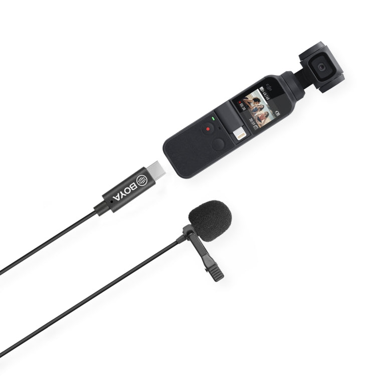 BOYA BY-M3-OP For DJI OSMO Pocket Clip-on Digital Lavalier Microphone