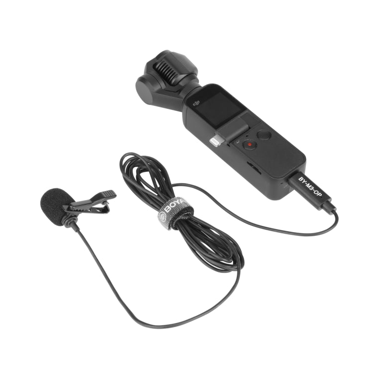 BOYA BY-M3-OP For DJI OSMO Pocket Clip-on Digital Lavalier Microphone
